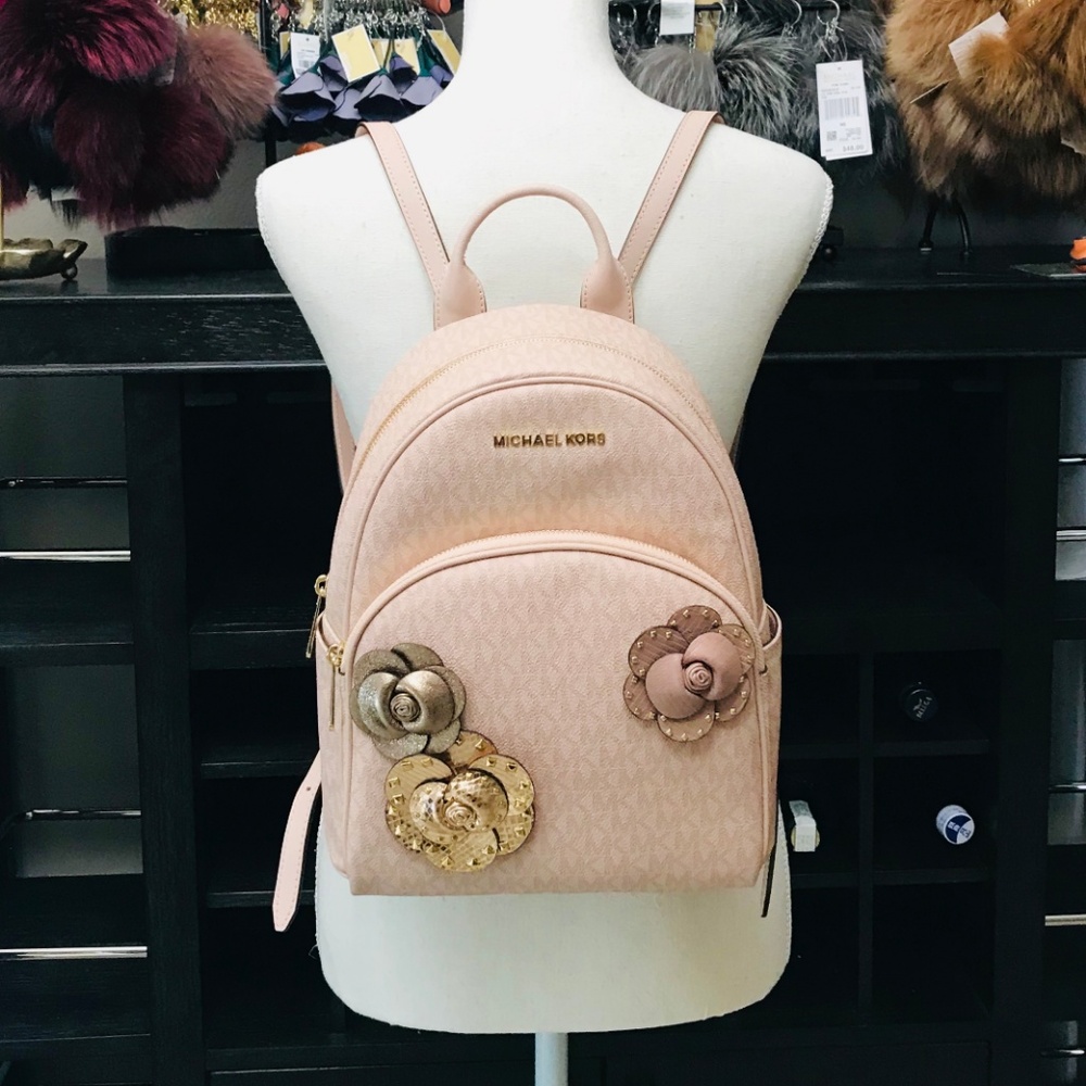 4PCS Michael Kors Abbey Backpack Wallet Clutch Pom - Picture 7 of 8